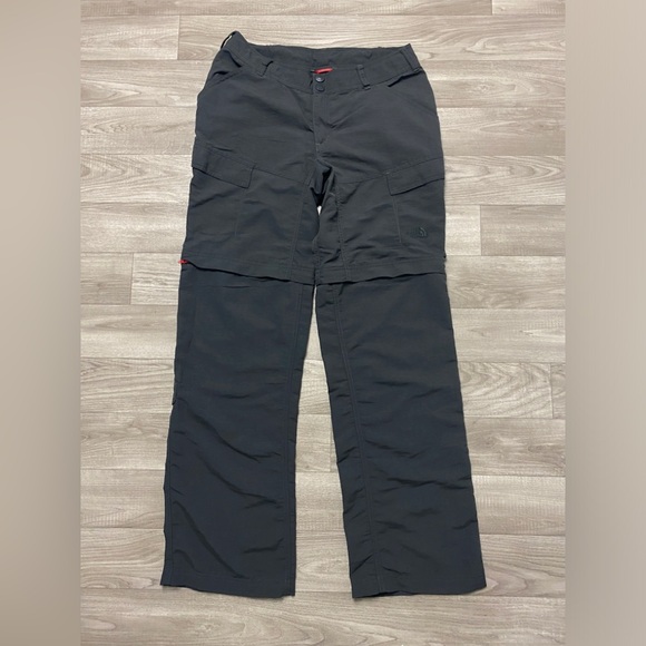 The North Face Heather Grey convertible Utility Pants/Shorts Sz. 6 - Picture 1 of 10